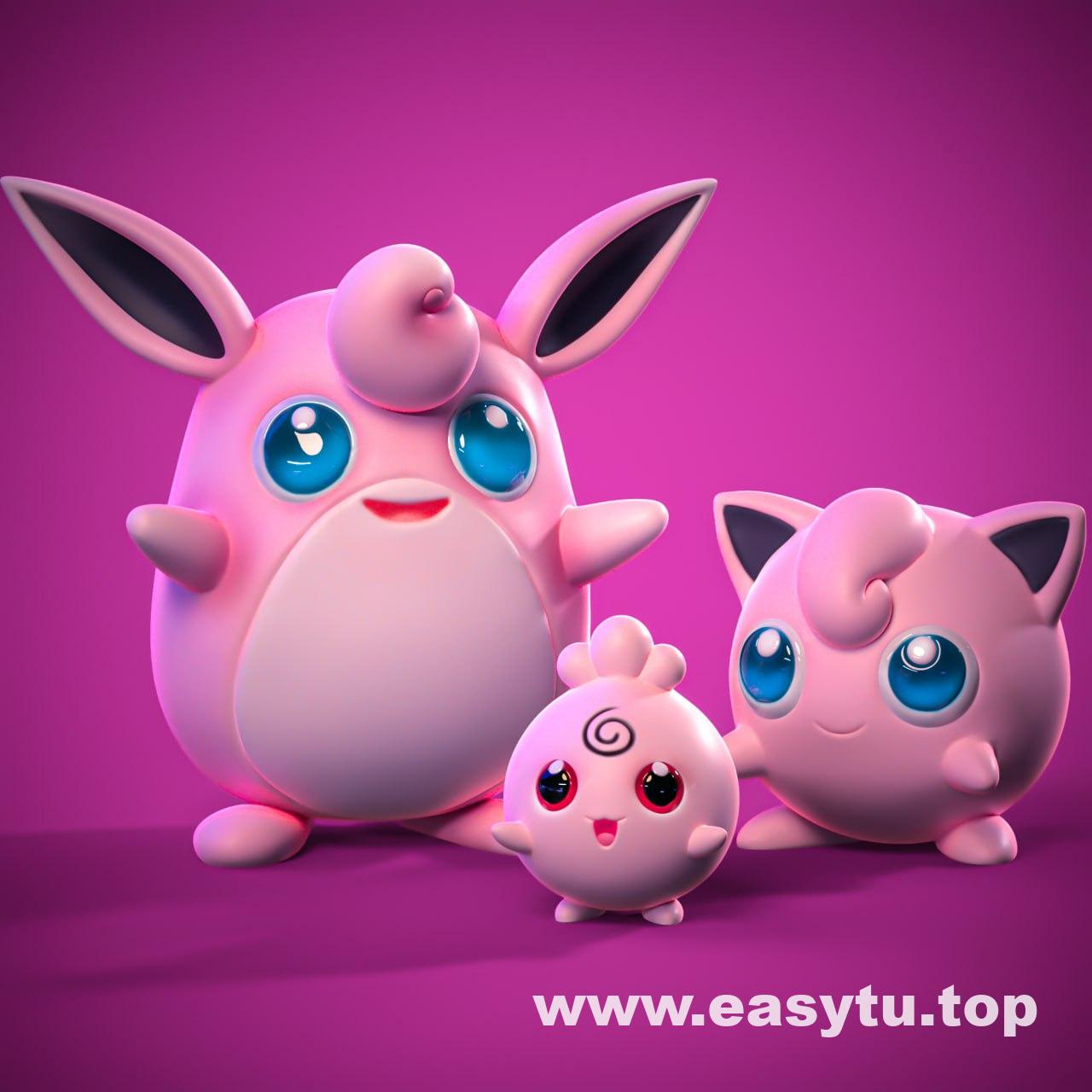 胖丁、宝宝丁和皮皮