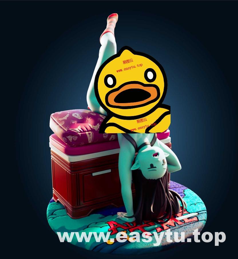 仰卧的女孩同体版