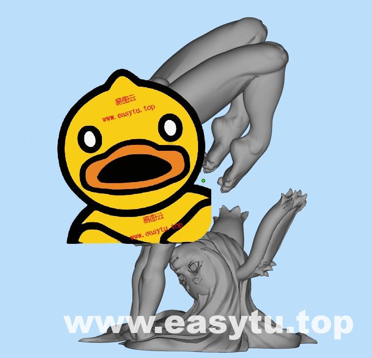 倒立后弯腰女孩同体版