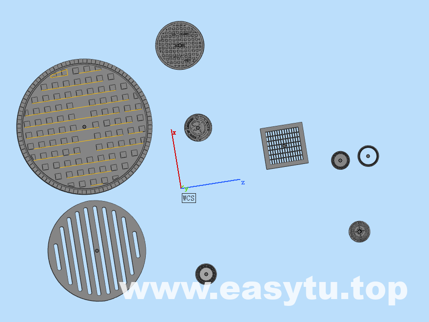 微缩-下水道井盖系列