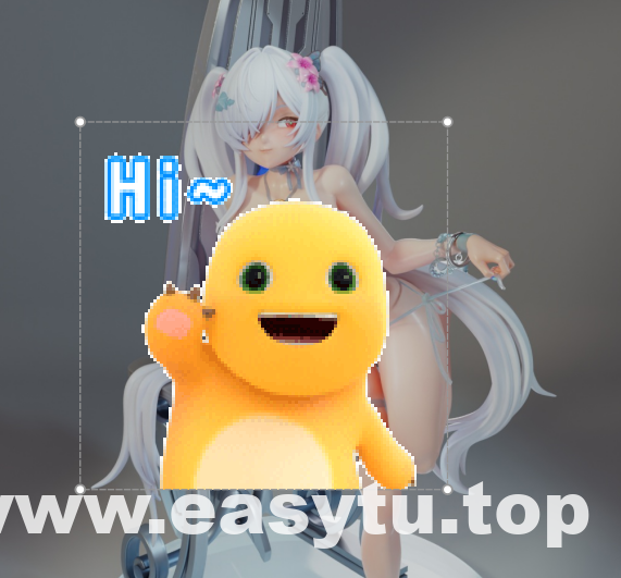 双马尾白发少女